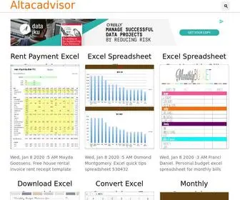 Altacadvisor.com(Spreadsheet For Better Management) Screenshot