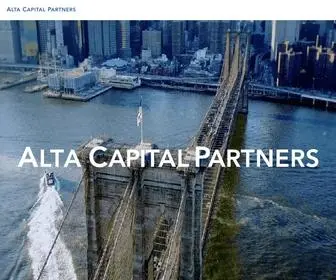 Altacapitalpartners.com(Alta Capital Partners) Screenshot