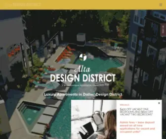 Altadesigndistrict.com(Dallas Apartments for Rent) Screenshot