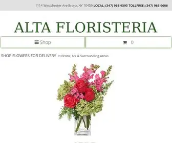 Altafloristeria.com(Bronx Florist) Screenshot