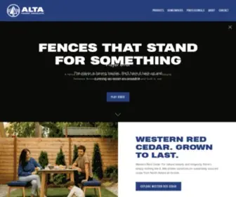 Altafp.com(Alta produces fence boards in four locations) Screenshot