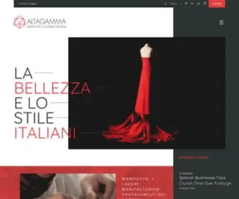 Altagamma.it(La bellezza e lo stile italiani) Screenshot