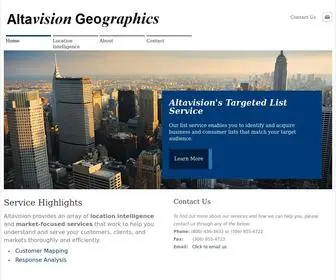 Altageo.net(Altavision Geographics) Screenshot
