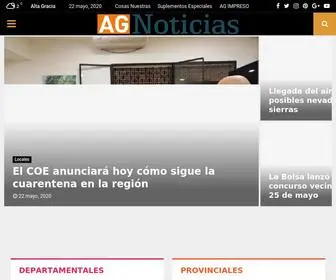 Altagracianoticias.com(Web de Noticias de Alta Gracia Córdoba) Screenshot