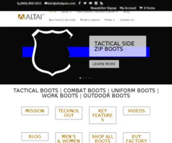 Altaigear.com(Tactical Footwear) Screenshot