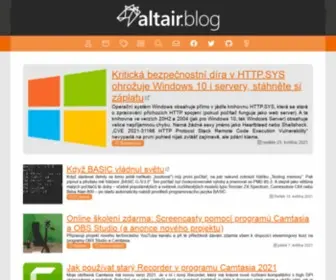 Altair.blog(Osobní weblog) Screenshot