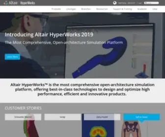 Altairhyperworks.de(FE Modeling and Simulation) Screenshot