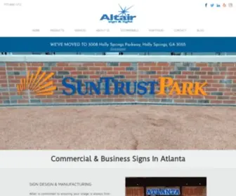 Altairsign.com(Altair Sign and Lighting) Screenshot