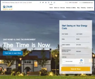 Altairsolar.com(Altair Solar) Screenshot
