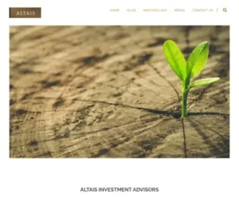 Altaisadvisors.com(Altais Advisors a corporate advisory and investment firm) Screenshot