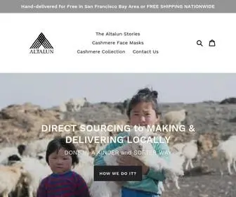 Altalun.com(Fine Knitwear Made Sustainably in the USA) Screenshot