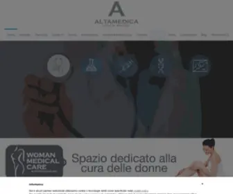 Altamedicamilano.it(Altamedica è un Poliambulatorio Specialistico) Screenshot