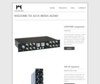 Altamodaaudio.com(Alta Moda Audio) Screenshot