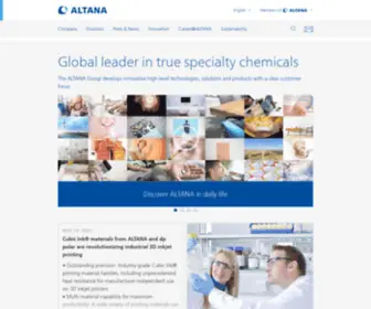 Altanachemie.com(ALTANA AG) Screenshot