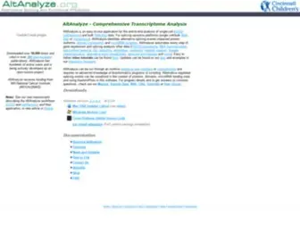 Altanalyze.org(Software for Extended Alternative Splicing Analysis) Screenshot