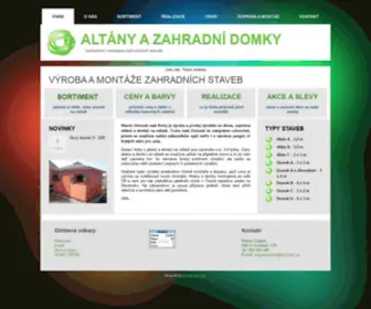 Altany-Zahradni-Domky.cz(Altány) Screenshot