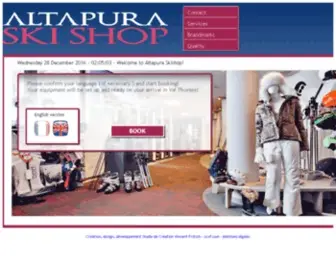 Altapuraskishop.com(Altapura Ski) Screenshot