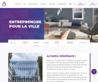 Altareacogedim.com(Altarea : premier développeur immobilier de France) Screenshot