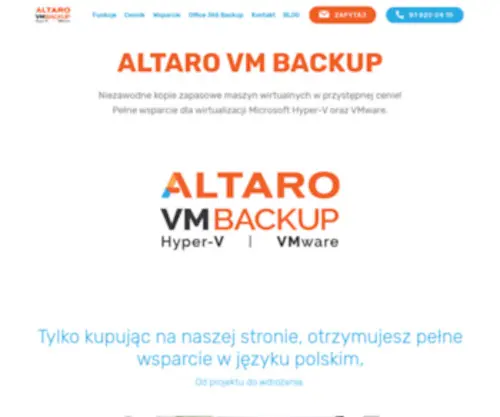 Altaro.com.pl(Altaro Backup VMware Hyper) Screenshot