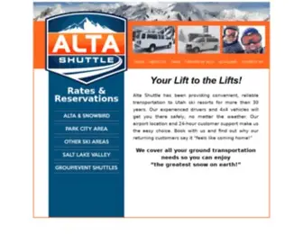 Altashuttle.com(Alta Shuttle) Screenshot