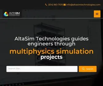 Altasimtechnologies.com(One way our experienced team of engineers and scientists provide computation simulation expertise) Screenshot