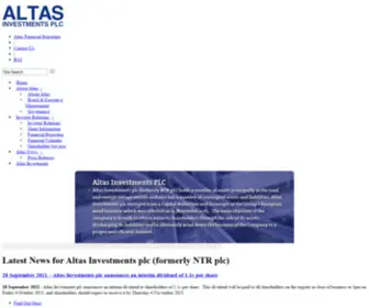 Altasinvestments.ie(Altas Investments plc) Screenshot