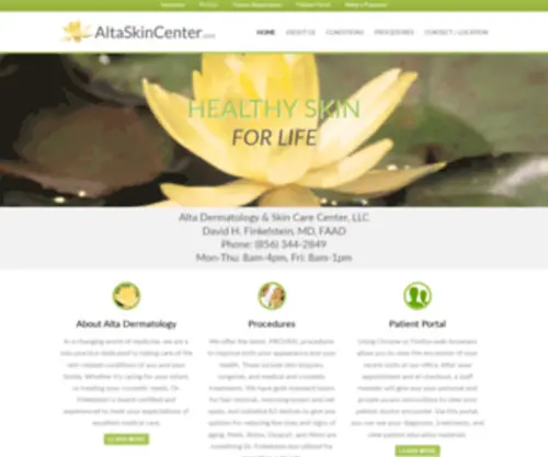 Altaskincenter.com(Alta Skin Center) Screenshot
