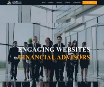 Altastreet.com(Custom Financial Website Design for Advisors) Screenshot