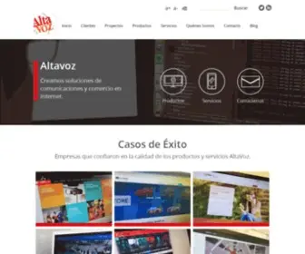 Altavoz.net(Web design & development) Screenshot