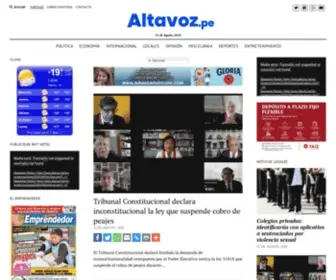 Altavoz.pe(Noticias, opinión y análisis) Screenshot