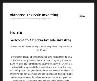 Altaxsale.com(Alabama Tax Sale Investing) Screenshot