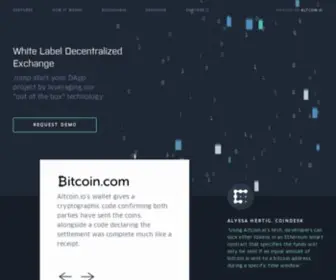 Altcoin.io(White Label Decentralized Exchange) Screenshot