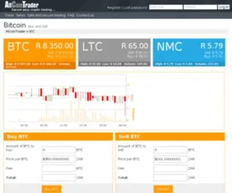 Altcointrader.co.za(Bitcoin trading) Screenshot