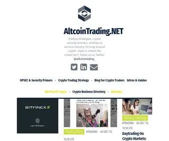 Altcointrading.net(Independent cryptocurrency news analyses & opinions) Screenshot