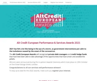 Altcrediteuawards.com(Alt Credit European Performance & Services Awards 2021) Screenshot