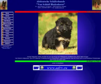 Altdeutscher-Schaeferhund.info(Altdeutscher Schäferhund Züchter von Schloss Bladenhorst) Screenshot