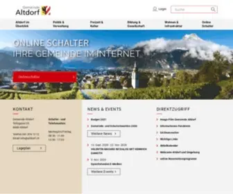 Altdorf.ch(Gemeinde Altdorf) Screenshot