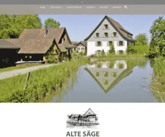 Alte-Saege.ch(Alte Säge Tägerwilen) Screenshot