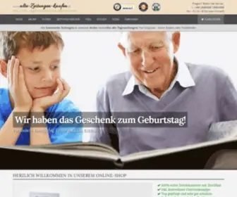 Alte-Zeitungen-Kaufen.de(Alte Zeitung kaufen) Screenshot