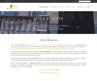 Altea.be(Avocat bruxelles) Screenshot