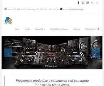 Altec.pe(Tecnologia y Audio Profesional) Screenshot