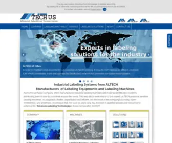 Altech-US.com(Industrial Labeling Systems) Screenshot