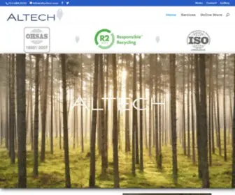 Altechco.com(Recycling Electronics and Computers #1 Best Scrap metal) Screenshot