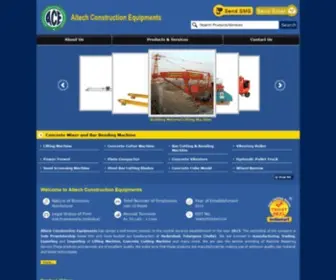 Altechequipments.in(Altech Construction Equipments) Screenshot