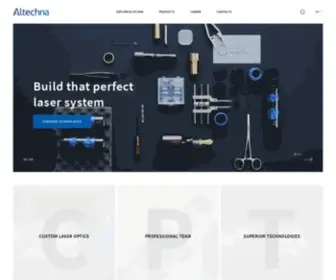 Altechna.com(Custom Laser Optics & Technologies) Screenshot
