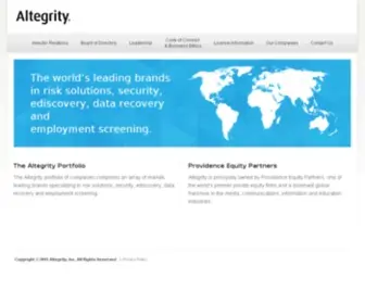 Altegrity.com(National Security) Screenshot
