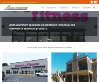 Altekaluminum.com(Wholesale Residential and Commercial Aluminum Products) Screenshot