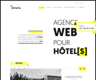 Altelis.com(Création Site Internet Hôtel) Screenshot
