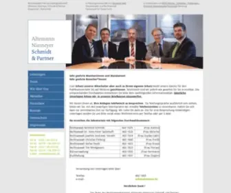 Altemann.de(Altemann, Niemeyer, Schmidt & Partner) Screenshot