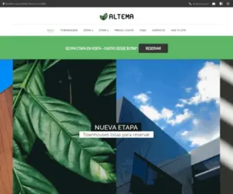 Altematownhouses.com(Altema El Salvador) Screenshot